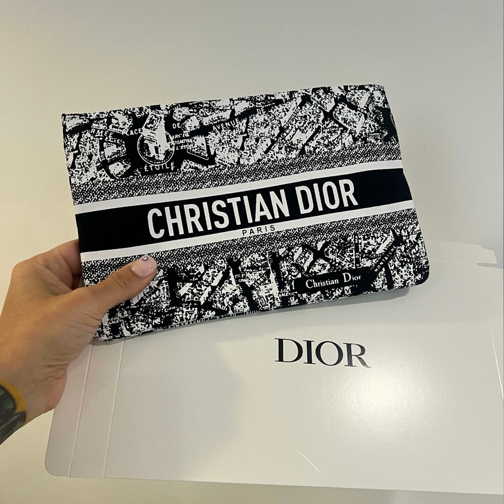 Christian Dior Black and White Clutch